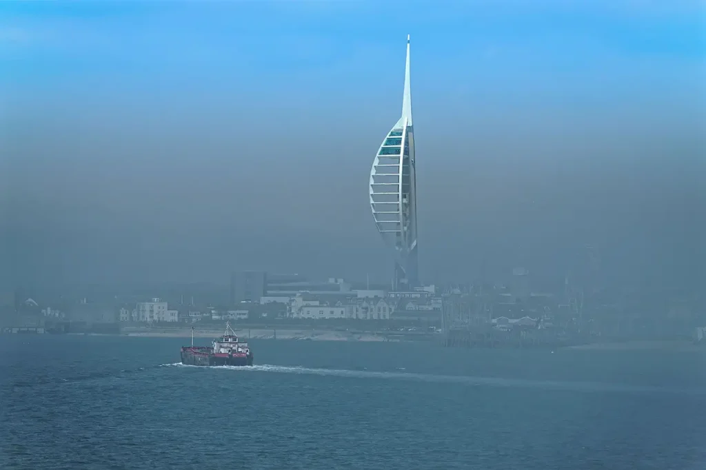 Arrivée du Ferry à Portsmouth