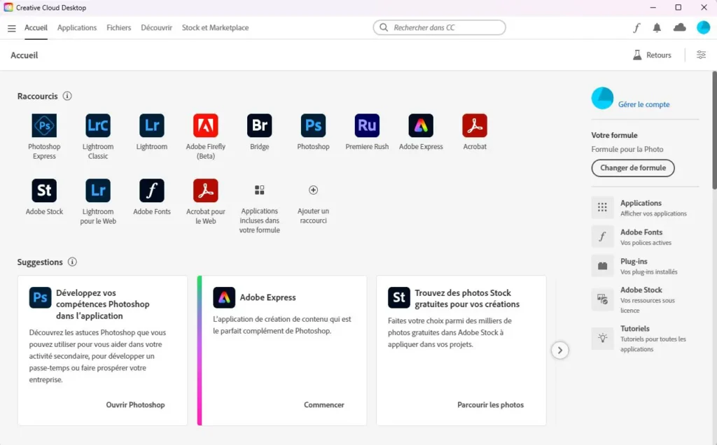 utilisateur d'Adobe Creative Cloud