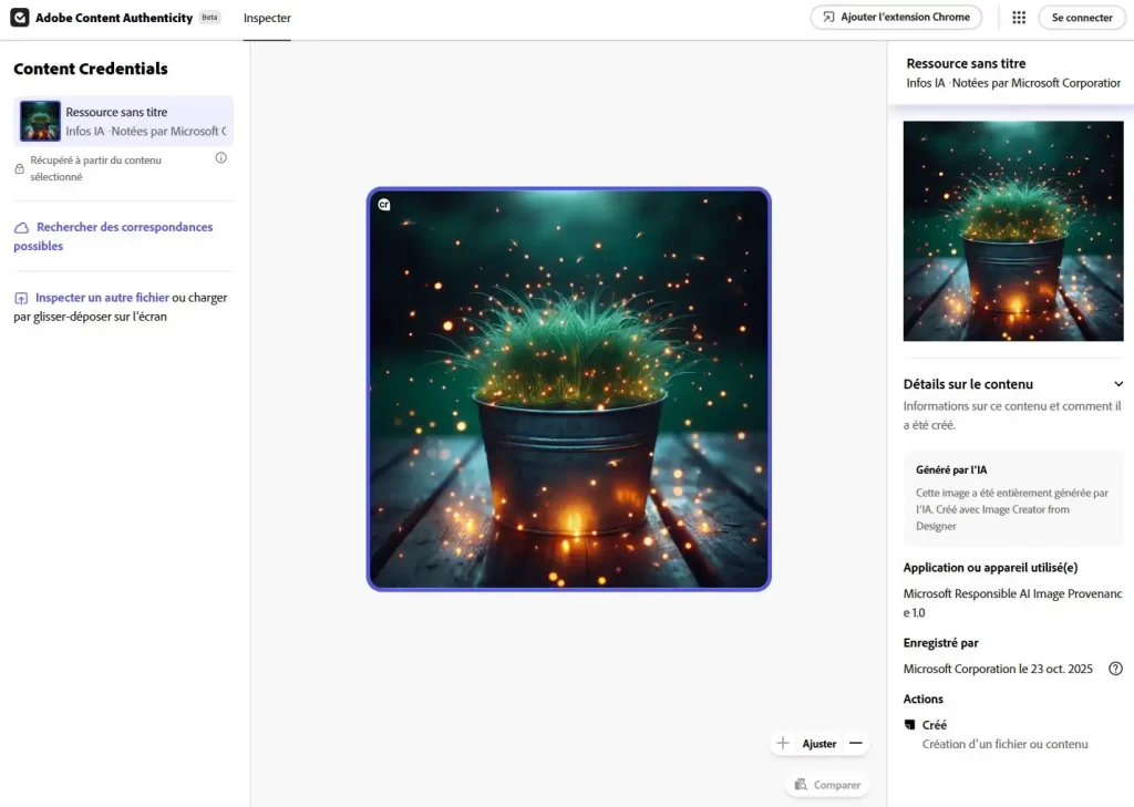 Comment vérifier l'authenticité d'une image avec Content Credentials ? Content Credentials