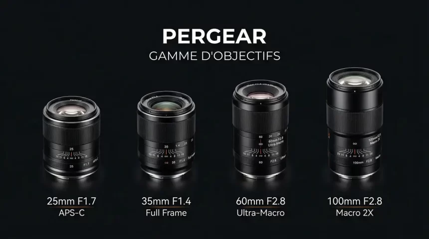gamme d’objectifs Pergear