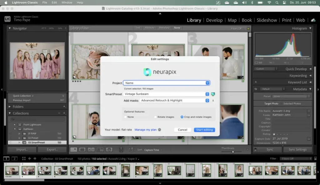 Neurapix Flow automatise le transfert et la retouche dans Lightroom Classic Neurapix Flow